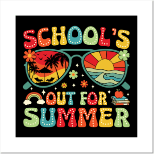 Groovy School's Out For Summer Posters and Art